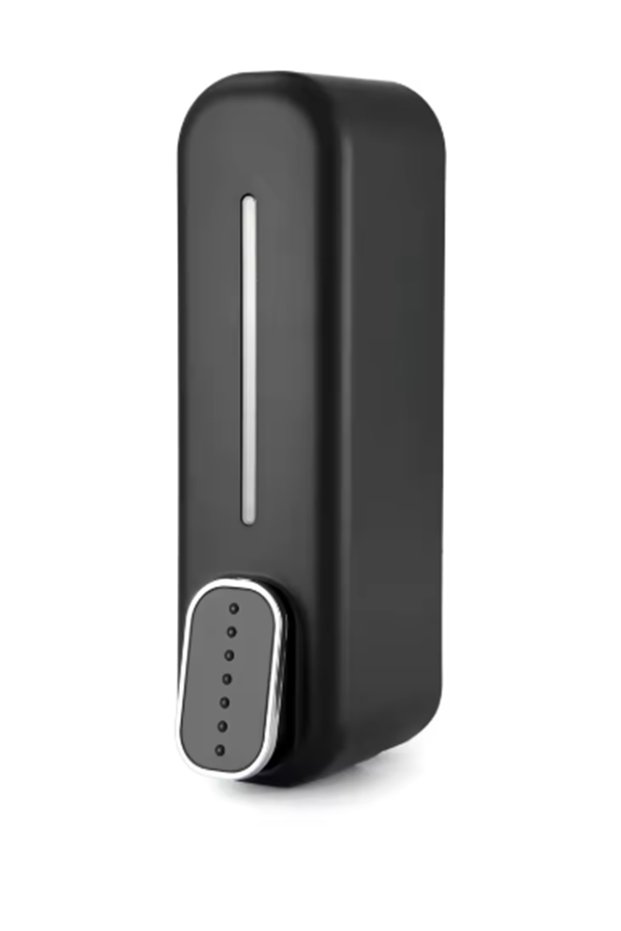 300ml Liquid Soap Dispenser Wall Mounted Manual Soap Dispenser Bathroom Shampoo Shower Dispenser Black