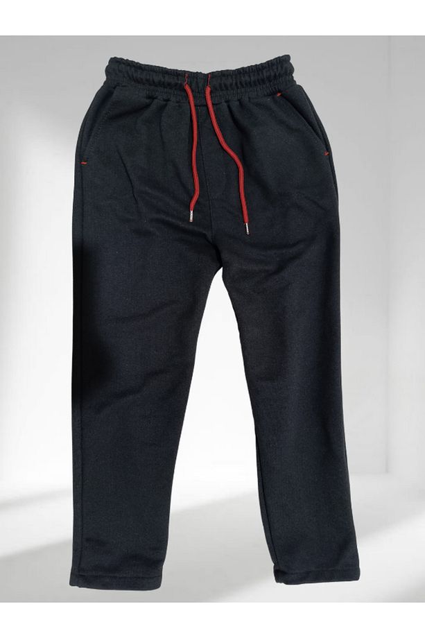 Erkek Jagger Pantolon Paça Detaylı Jogger Erkek Siyah Kumaş Pantolon - 5