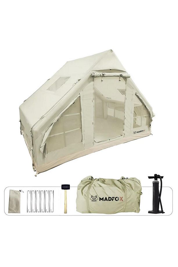 Bigless Glamping Cotton Inflatable Şişme Çadır [ Baca Çıkışlı ] - 4