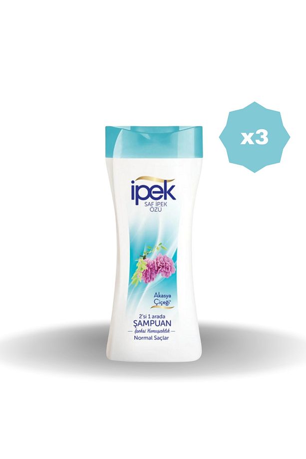 İPEK NORMAL SAÇLAR İÇİN 2 Sİ 1 ARADA AKASYA ÖZLÜ ŞAMPUAN 480 ML - (3 ADET) - 1