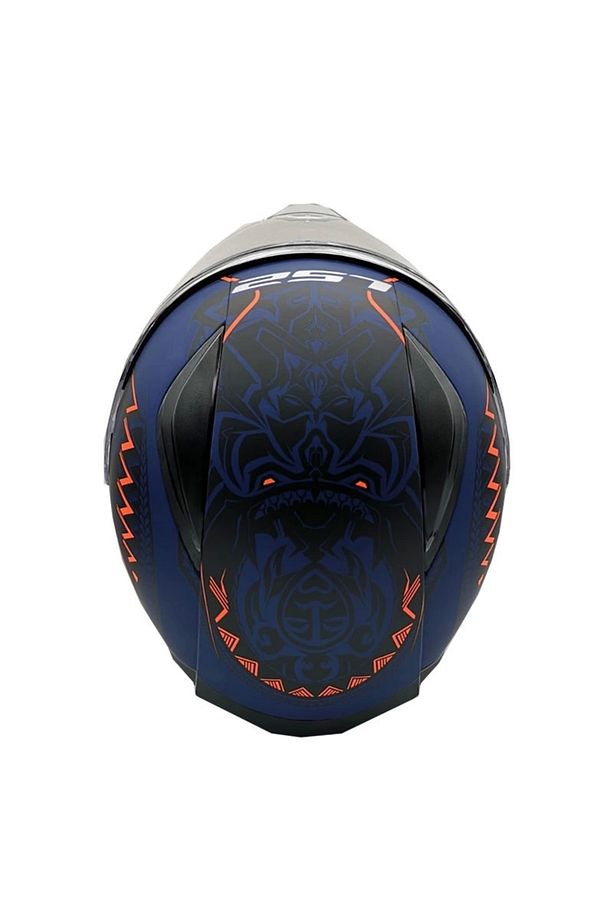 Rapıd Takaroa Mat Mavi-kırmızı Kask - 4