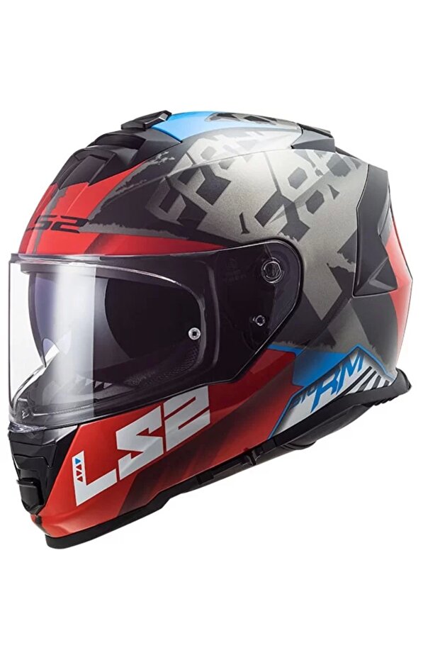 STORM SPRINTER SİYAH-KIRMIZI-TITANIUM KASK - 1