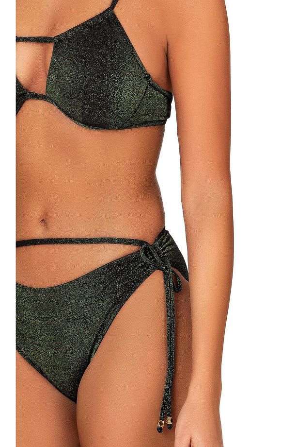 Kadın Ip Detaylı Simli Bikini Takımı - 2