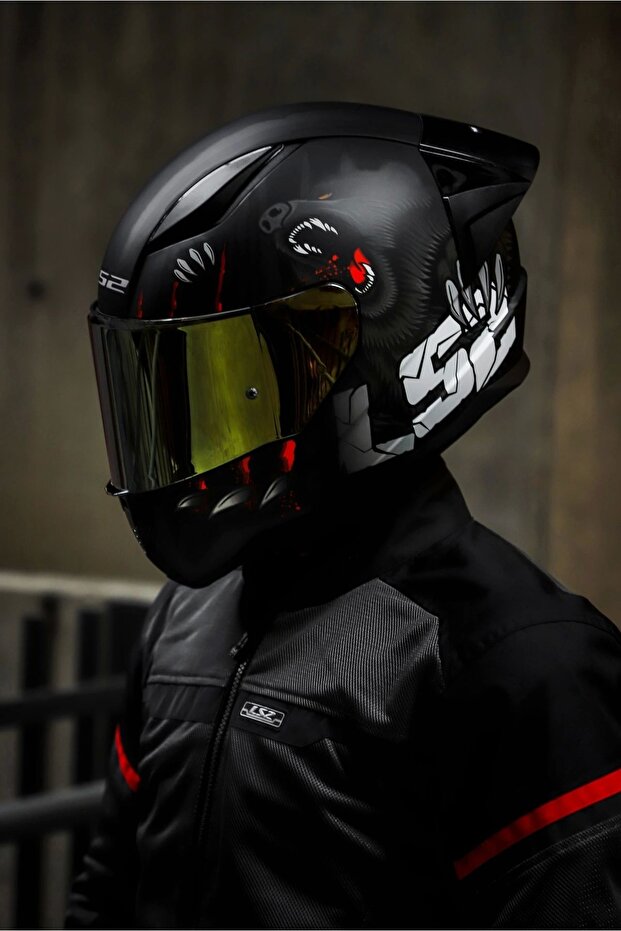 Rapıd 2 Race Clawn Mat Siyah-gri-kır Kask - 1