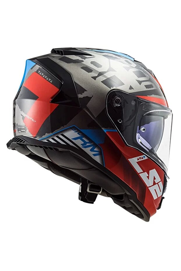 STORM SPRINTER SİYAH-KIRMIZI-TITANIUM KASK - 6