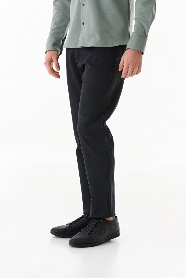Fermuarlı Regular Fit Jean - 2