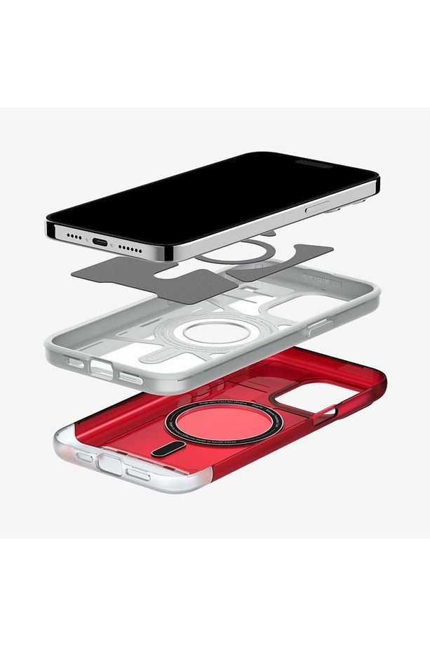 iPhone 15 Pro Kılıf Classic C1 iMac G3 Design MagFit MagSafe özellikli Ruby - ACS06744 - 8