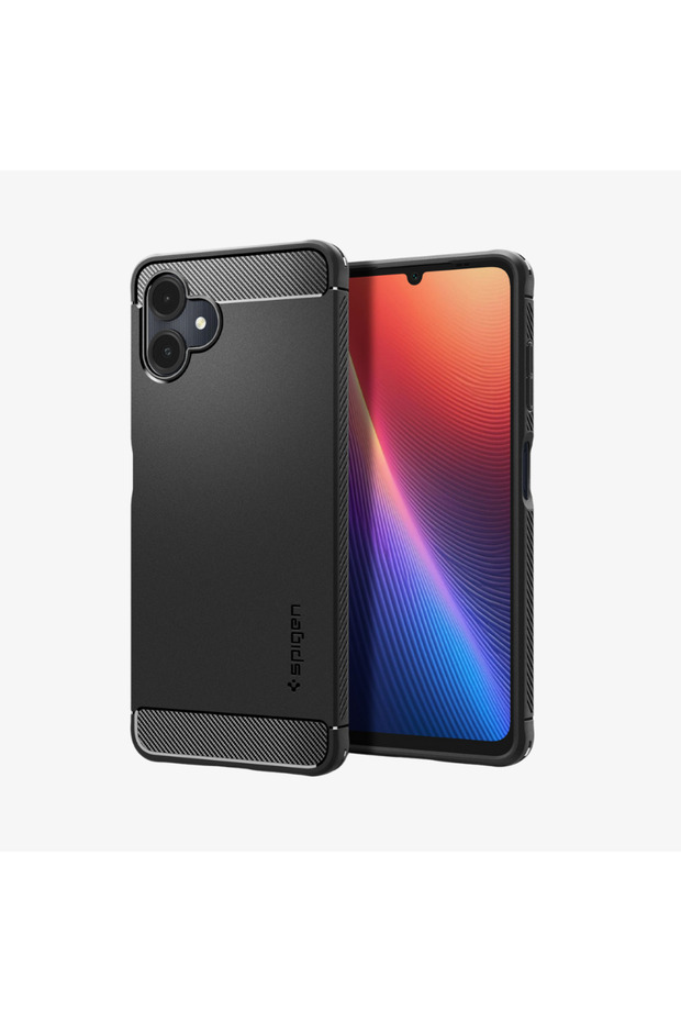 Galaxy A06 Matte Black Rugged Armor Case - Acs08516 - 2