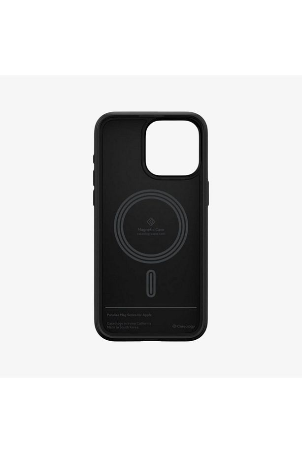Caseology iPhone 15 Pro Kılıf Parallax Mag MagSafe özellikli Matte Black - ACS06749 - 6