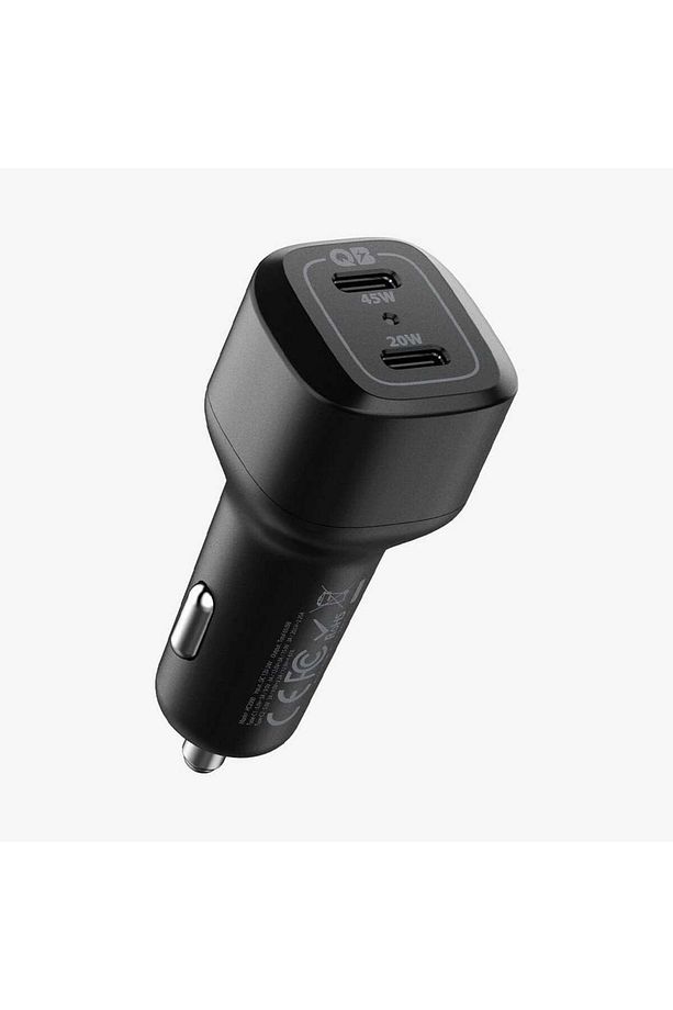 65W USB-C 2 Port Araç içi Hızlı Şarj Aleti PPS Destekli Akım Korumalı Güç Adaptörü Type-C ACP02562 - 7