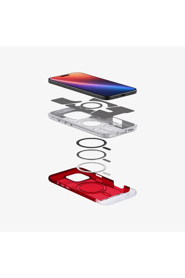 İphone 16 Pro Max Kılıf Classic C1 Magfit Magsafe Özellikli Ruby - Acs08020 - 8