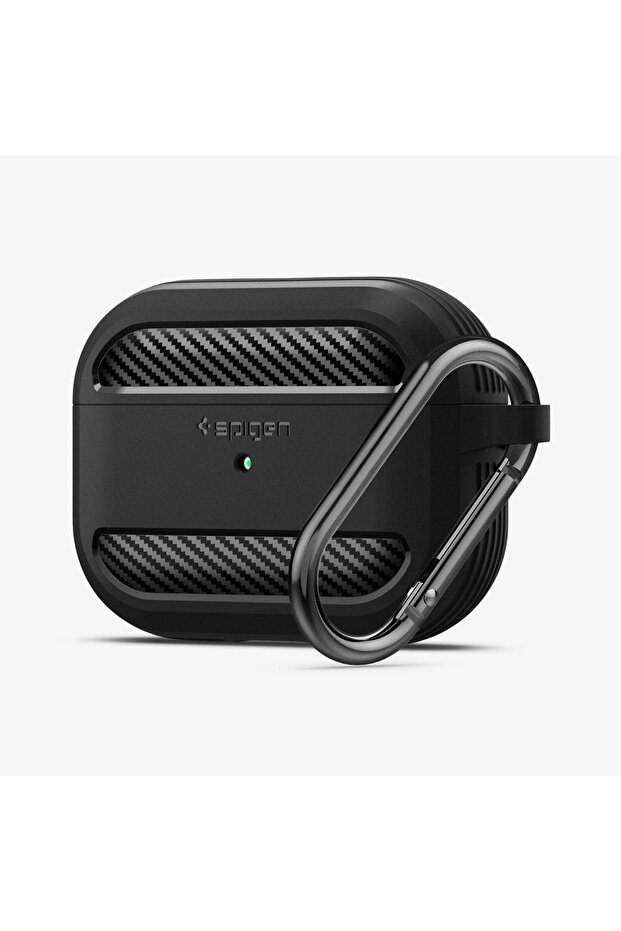 AirPods Pro 1 Uyumlu Kılıf Rugged Armor Matte Black - ASD00540