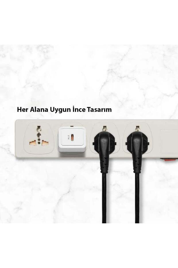 27W USB-C Hızlı Şarj Aleti Güç Adaptörü iPhone & Android & iPad Type-C - 000CA26477 - 5