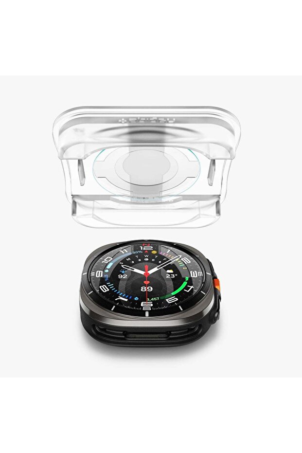 Galaxy Watch Ultra (47mm) Cam Ekran Koruyucu Kolay Kurulum GLAS.tR EZ Fit Slim HD 2 Adet - AGL08349 - 2