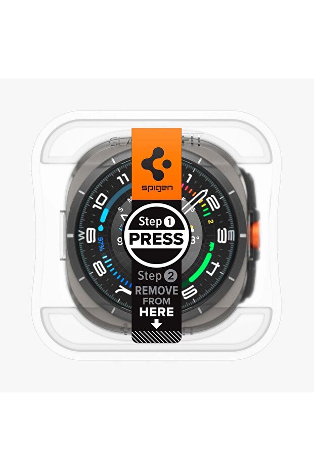 Galaxy Watch Ultra (47mm) Cam Ekran Koruyucu Kolay Kurulum GLAS.tR EZ Fit Slim HD 2 Adet - AGL08349 - 5