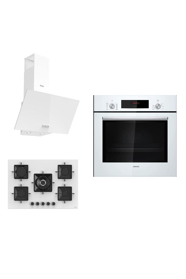 & Ferre Large Podence 3 lü Ankastre Set ( HB012FBW1T - SS036 - D087 ) 75 cm Ocak - 1