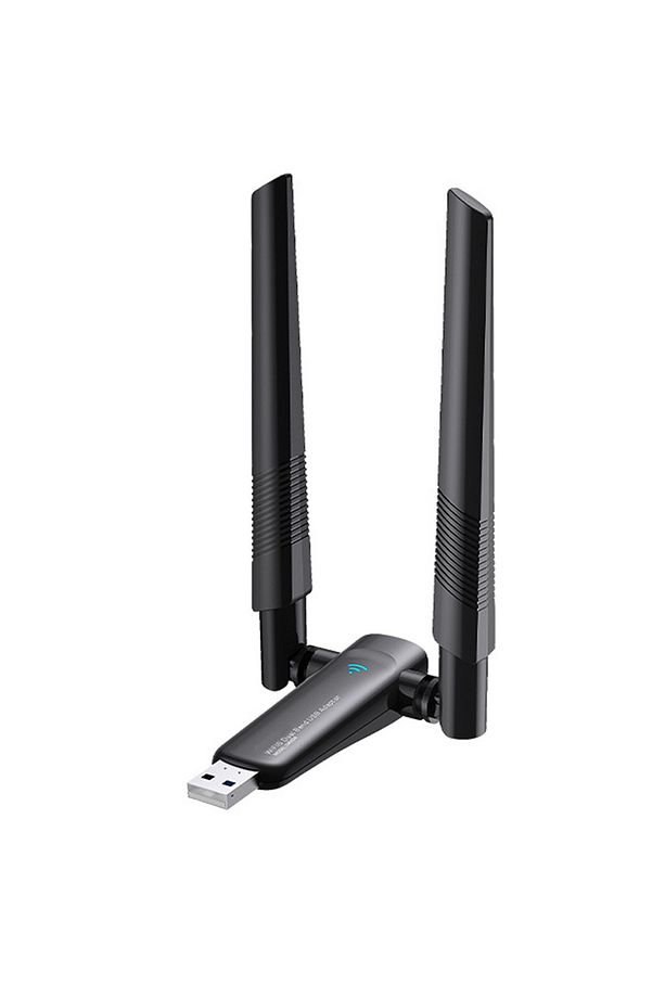 Çift Antenli AX1800 Mbps Wifi6 Çift Antenli Yüksek Kazançlı Kablosuz USB Adaptörü - 1