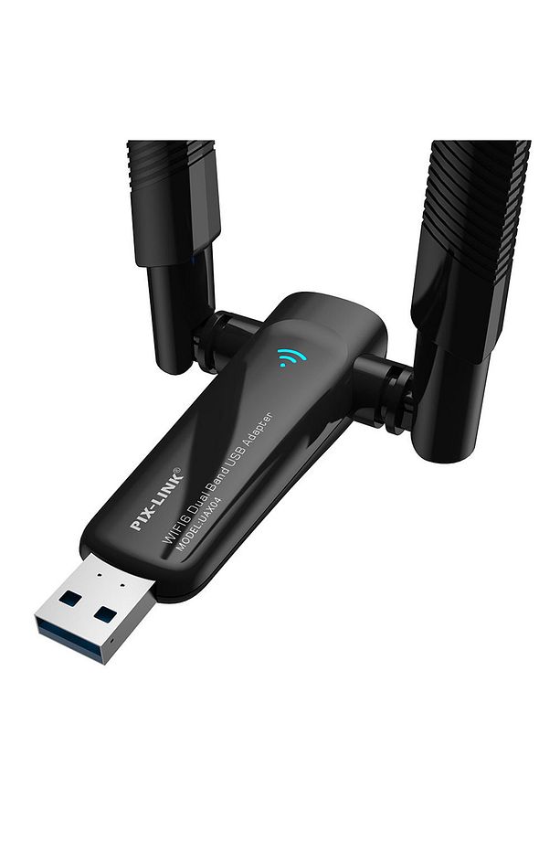 Çift Antenli AX1800 Mbps Wifi6 Çift Antenli Yüksek Kazançlı Kablosuz USB Adaptörü - 5