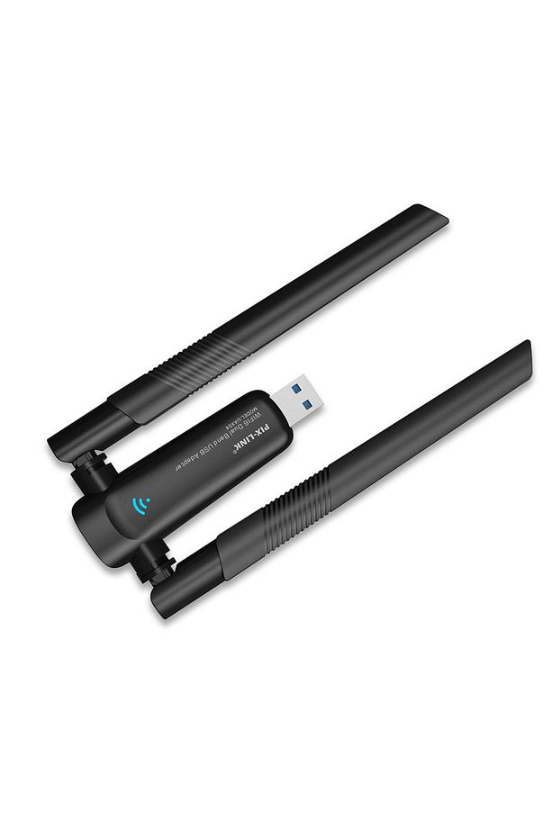 Çift Antenli AX1800 Mbps Wifi6 Çift Antenli Yüksek Kazançlı Kablosuz USB Adaptörü - 4