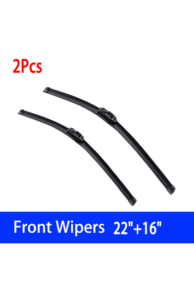 2 wipers For Ford Fiesta 5 MK5 Hatchback 2003-2008 Car Wiper U-type Soft Boneless Wiper HD Quiet Du