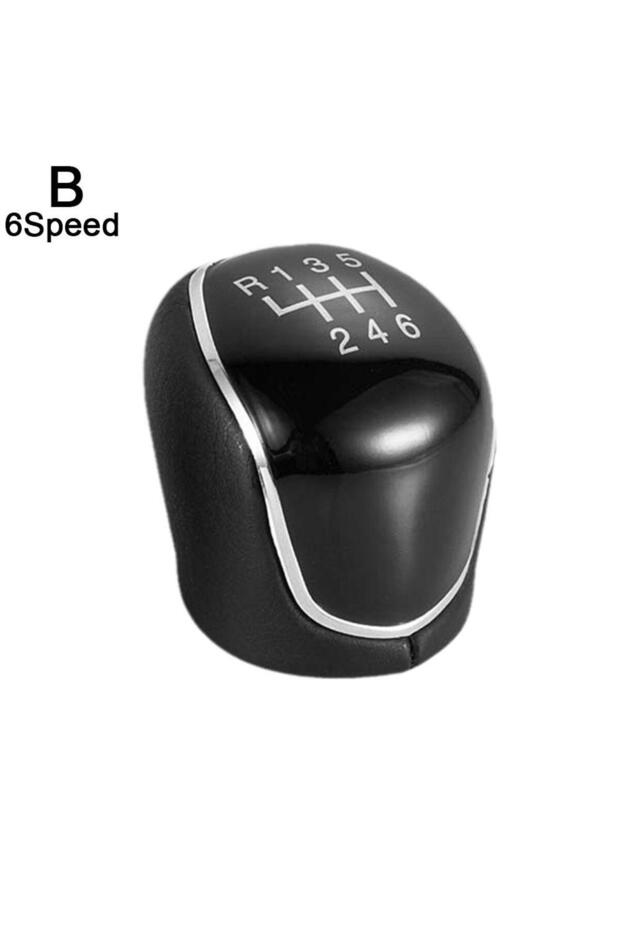 6 speed 5/6 Speed Gear Shift Knob for FORD Mondeo Mk4 S-Max C-Max Focus Mk2 Kuga Leather Shifter Lev