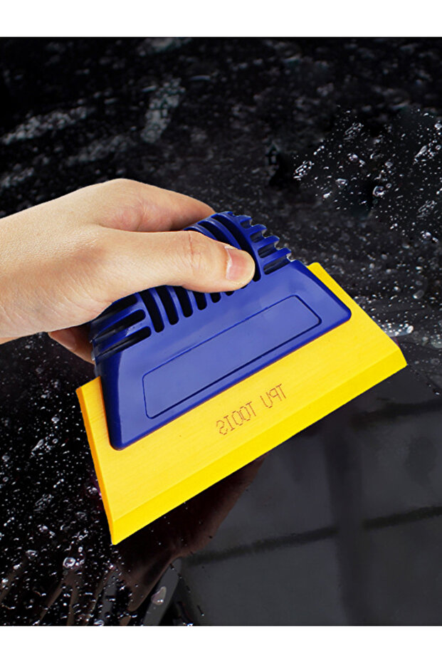 Small Rubber Squeegee Car Window Tint Squeegee Non-Slip Handle Scraper for Windshield Cleaning Vi... - 8