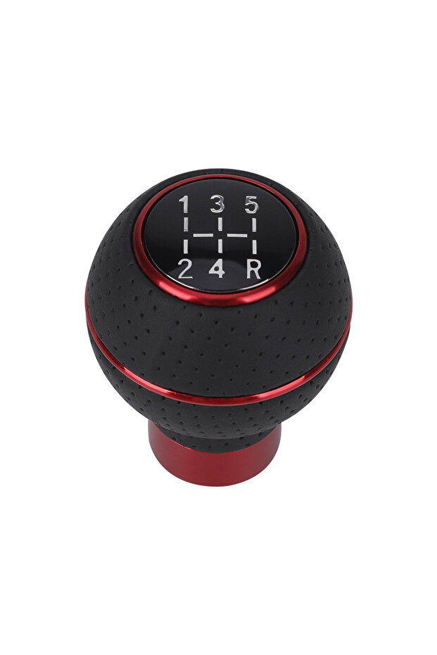 Red Universal 5 Speed Aluminium Car Gear Shift Knob M8 M10 M11 M12 For Manual Transmission Automatic