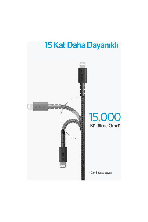 Powerline Select Apple Lightning 0.9m Naylon Usb Kablo - Siyah - Mfı Lisanslı - 8