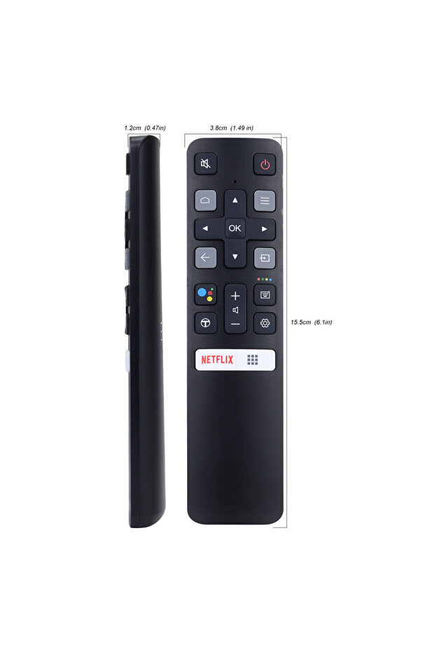 Remote Control (RC802V FNR1) Replacement for All TCL Android 4K UHD Smart TV Without Voice Command - 3