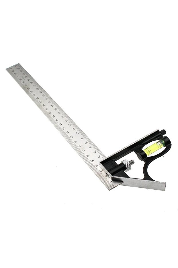 1PC 300mm (12 ") Adjustable Engineers Combination Try Square Set Right Angle Ruler Level Free Shi... - 4