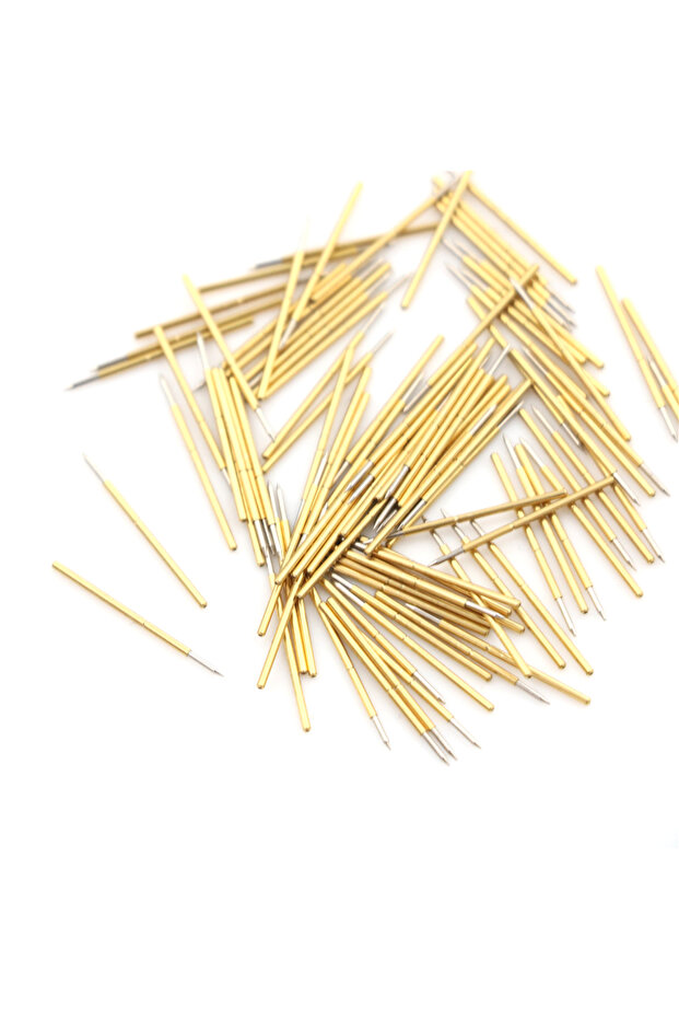 Hot Sale 100pcs Length 16mm 75g Spring Pressure Test Probe Pogo Pin P50-B1 Dia 0.68mm