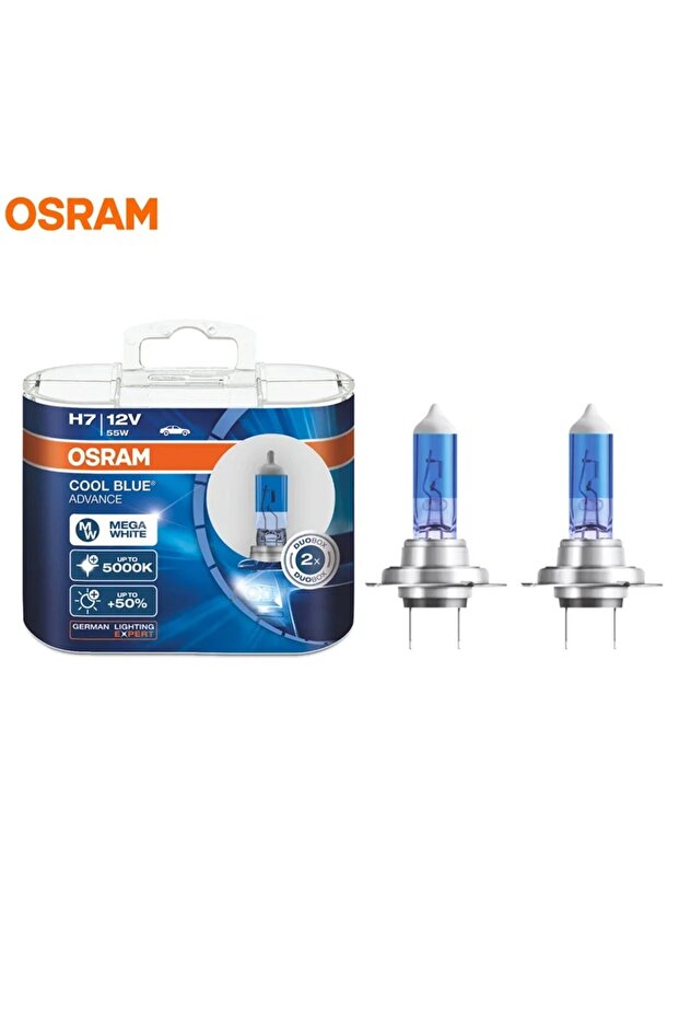 5000 K H7 OSRAM Cool Blue Advance H4 H7 H9 H11 12V 5000K Pure White H1 H3 HB3 HB4 Xenon Look Car Hal