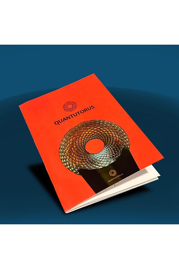 Kırmızı Torus, 16 cm çapında kırmızı epoksi torus heykel - 6