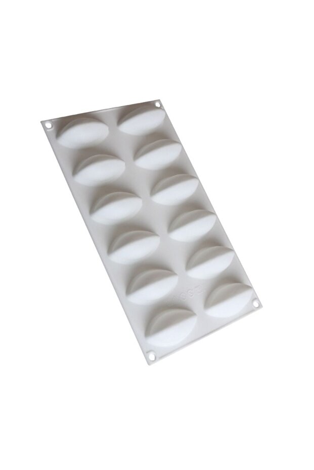 As Shown New 12 Fondant Mold Cavity Silicone Cake Form Quenelle Shaped Mould Mousse Cake Chocolate D
