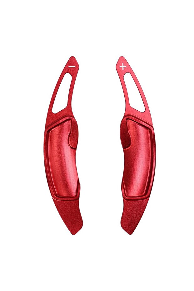 Red 2pcs Aluminum Steering Wheel Shift Paddle Shifter Extension for Subaru Legacy WRX STI Forester I