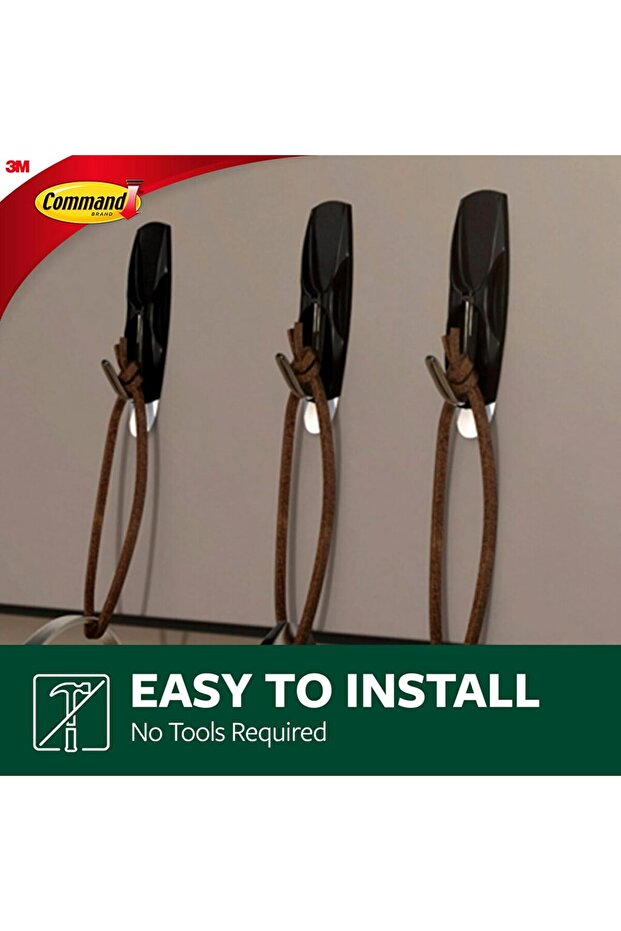 Command 2 Pc Wire Hooks with 3 Strips - 4