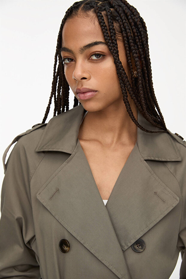 Kemerli trençkot - 5