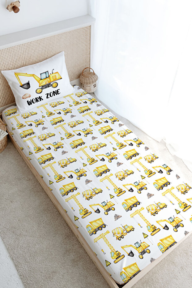Single Fitted Sheet Set - Iconic Series - Business Machinery