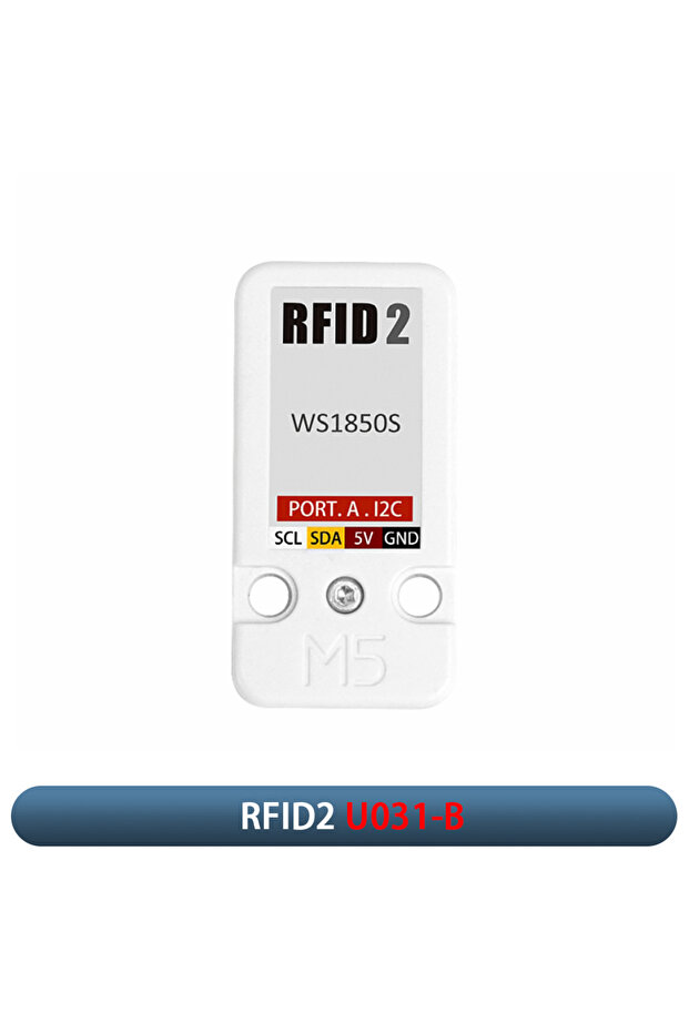 قارئ/كاتب RFID2 U031-B x1Pcs M5Stack Mini Unit RFID2 WS1850S بتردد 13.56 ميجاهرتز لإنترنت الأشياء والمنازل الذكية