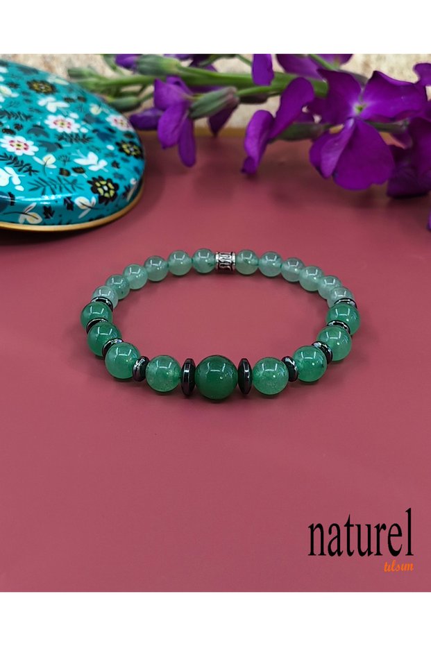 Aventurine Natural Stone Bracelet | The Stone of Luck and Elegance