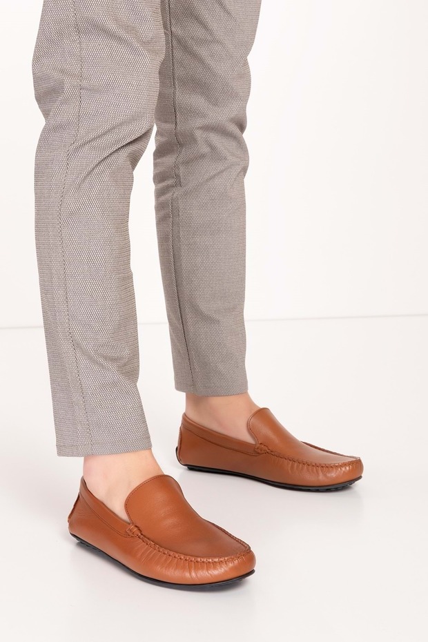 Men's Genuine Leather Light Sole Loafer Shoes Tx.10860