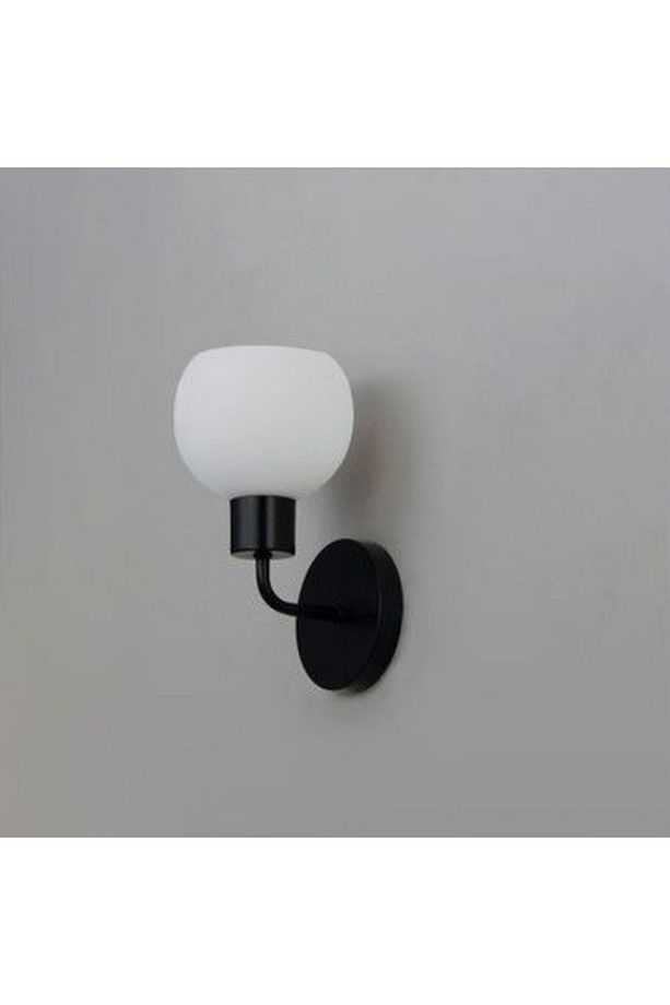 Metal Modern Siyah Opal Camlı Dekoratif Rustik Duvar Aplik - 1