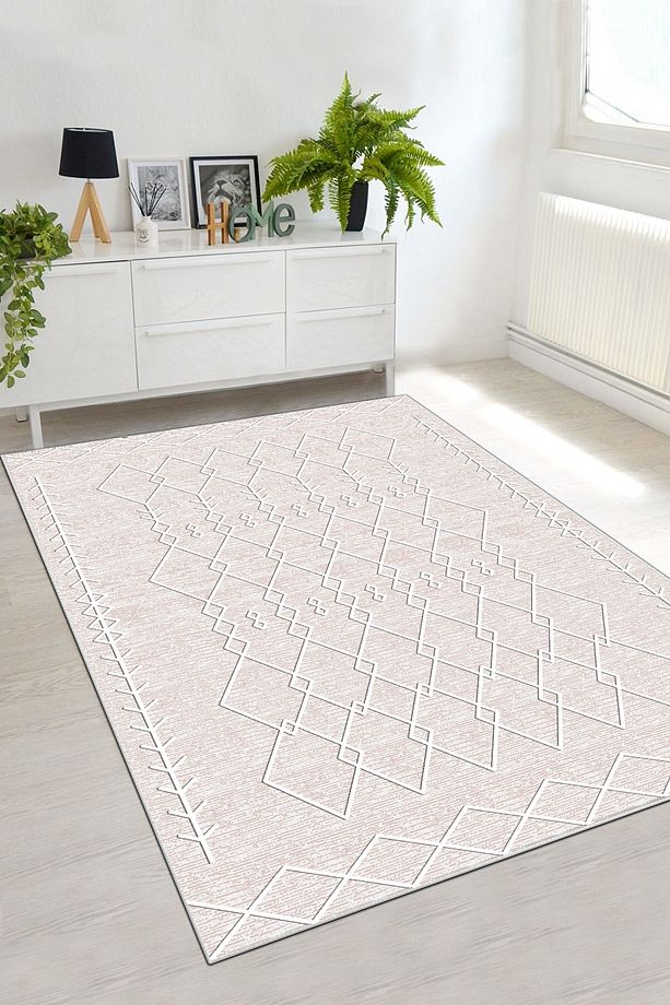 Yıkanabilir  Kaymaz Taban Modern Mutfak Halısı Oturma Odası Yolluk Antre Koridor Halısı - 3