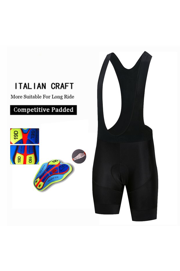 Asian size -L Bib shorts 2023 Pro Team Cycling Bibs Shorts Mountain Bike Breathable Mens 19D Gel Pad