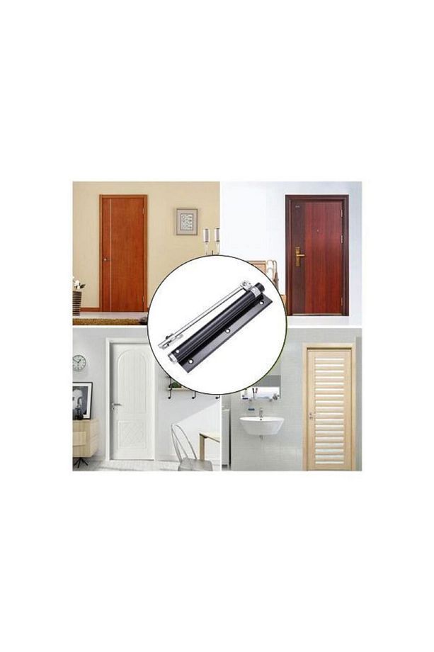 Servo Black Siyah Otomatik Kapı Kapatıcı Kapı Itme Yayı, Bahçe Kapısı Kapatıcı - 5