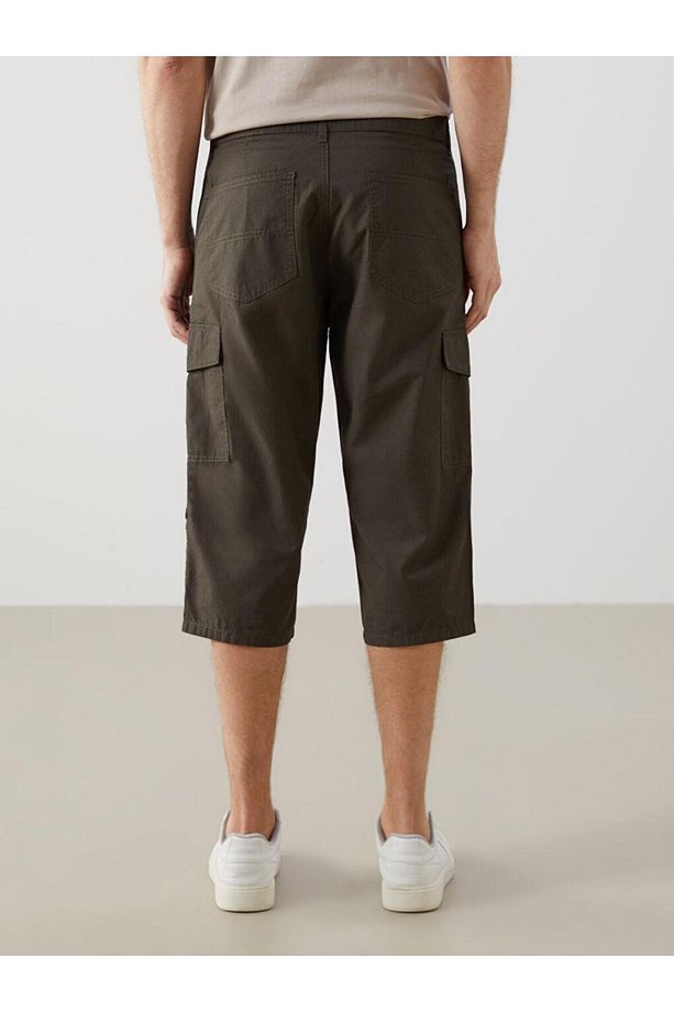 LCWAIKIKI Classic Standart Kalıp Gabardin Erkek Roller Şort - 4