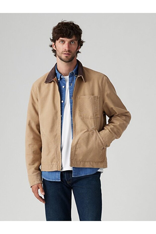 Full-Zip Mechanics Jacket Coat - 1