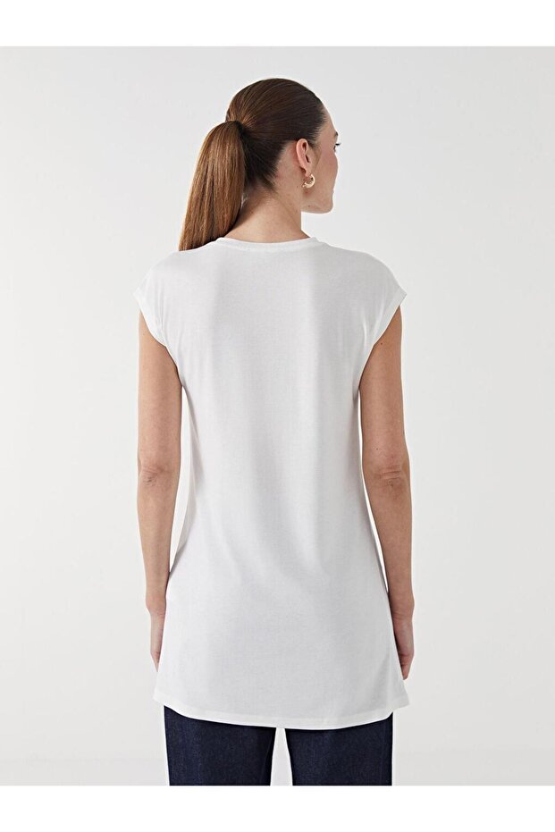 LCW Modest Bisiklet Yaka Kadın Tunik - 4