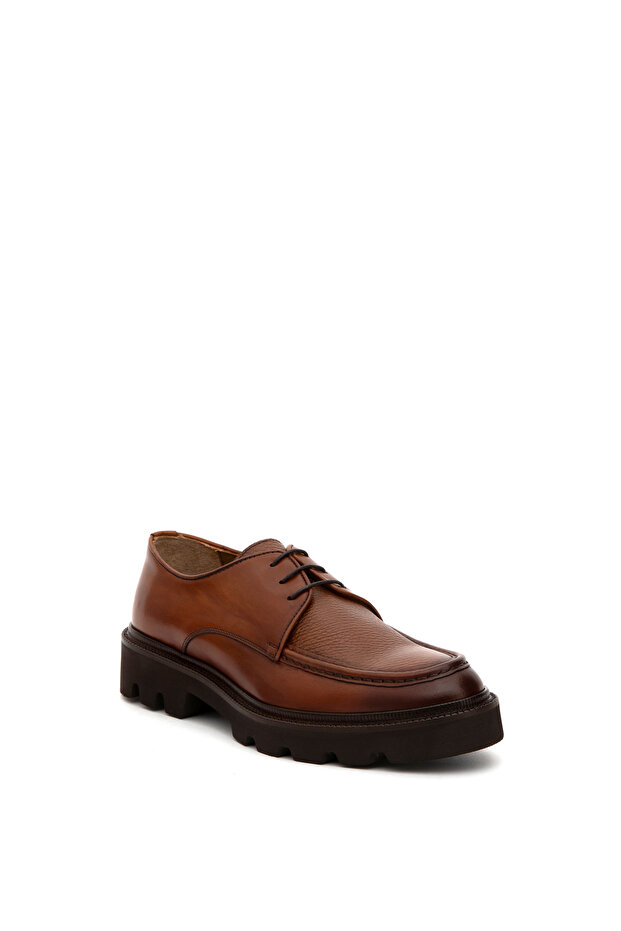 Taba Eva Taban %100 Deri Smart Casual Ayakkabı 50295678-VR099 - 5
