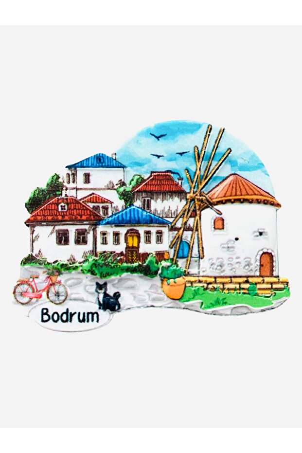 BODRUM TEMALI KALİTELİ POLYESTER MAGNET - 1